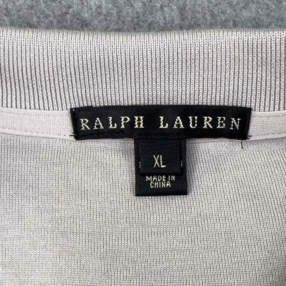 Ralph Lauren Black Label Polo Shirt Womens XL Gray Short Sleeve Big Pony Luxury‎